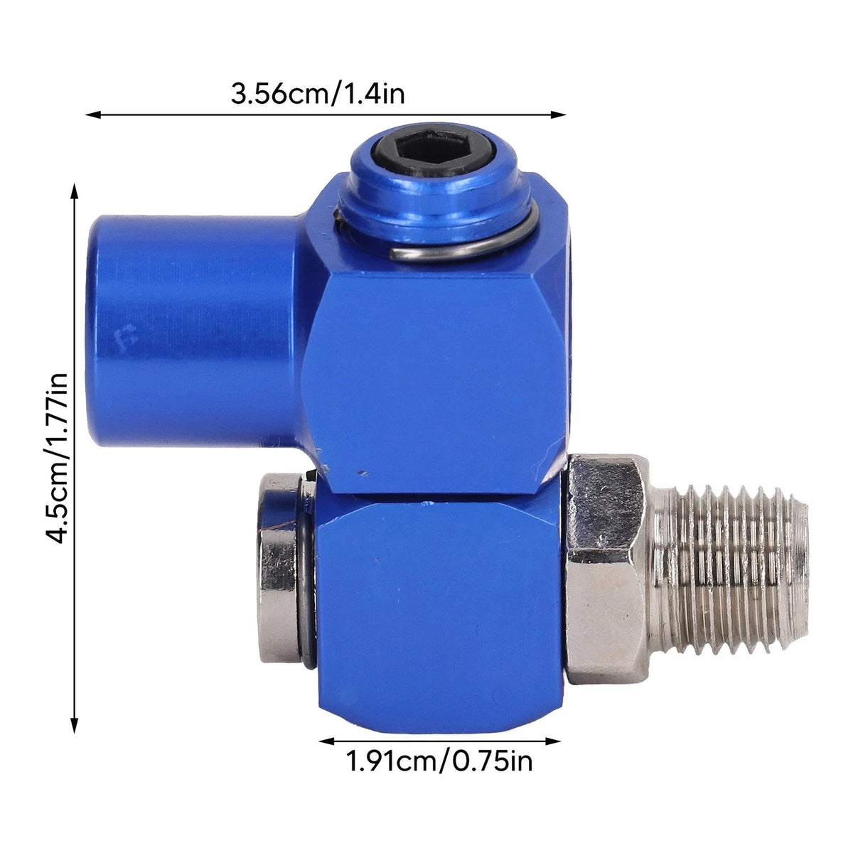 1/4" NPT 360° Swivel Air Hose Connector for Pneumatic Tools