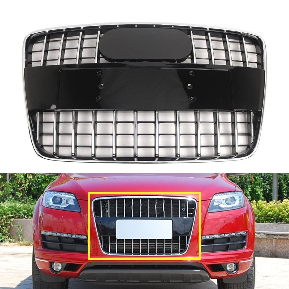 Front Bumper Radiator Vent Grille for Audi Q7 (2005–2015) Chrome
