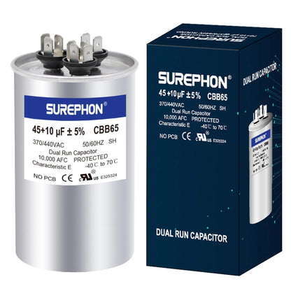Dual Run Start Capacitor for SUREPHON (370V/440VAC)