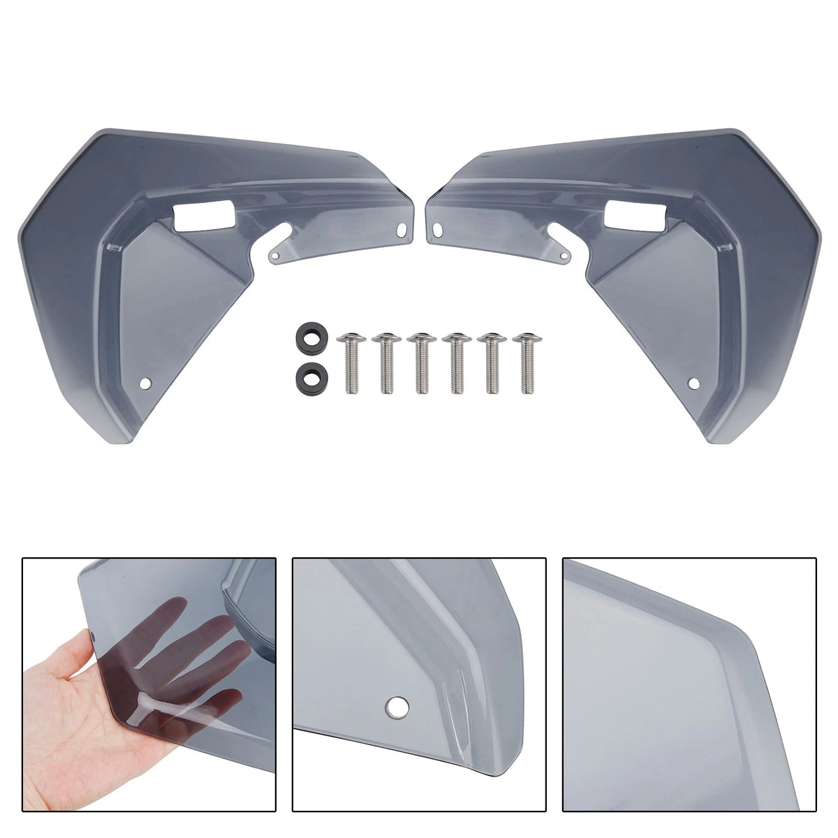 Windshield Plate Side Panels for BMW R1300GS ADV (2025–2026) WIN-198-Gray