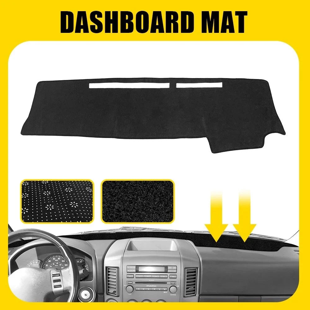 Dash Cover Mat for Nissan Titan (2004–2012) Black EXV