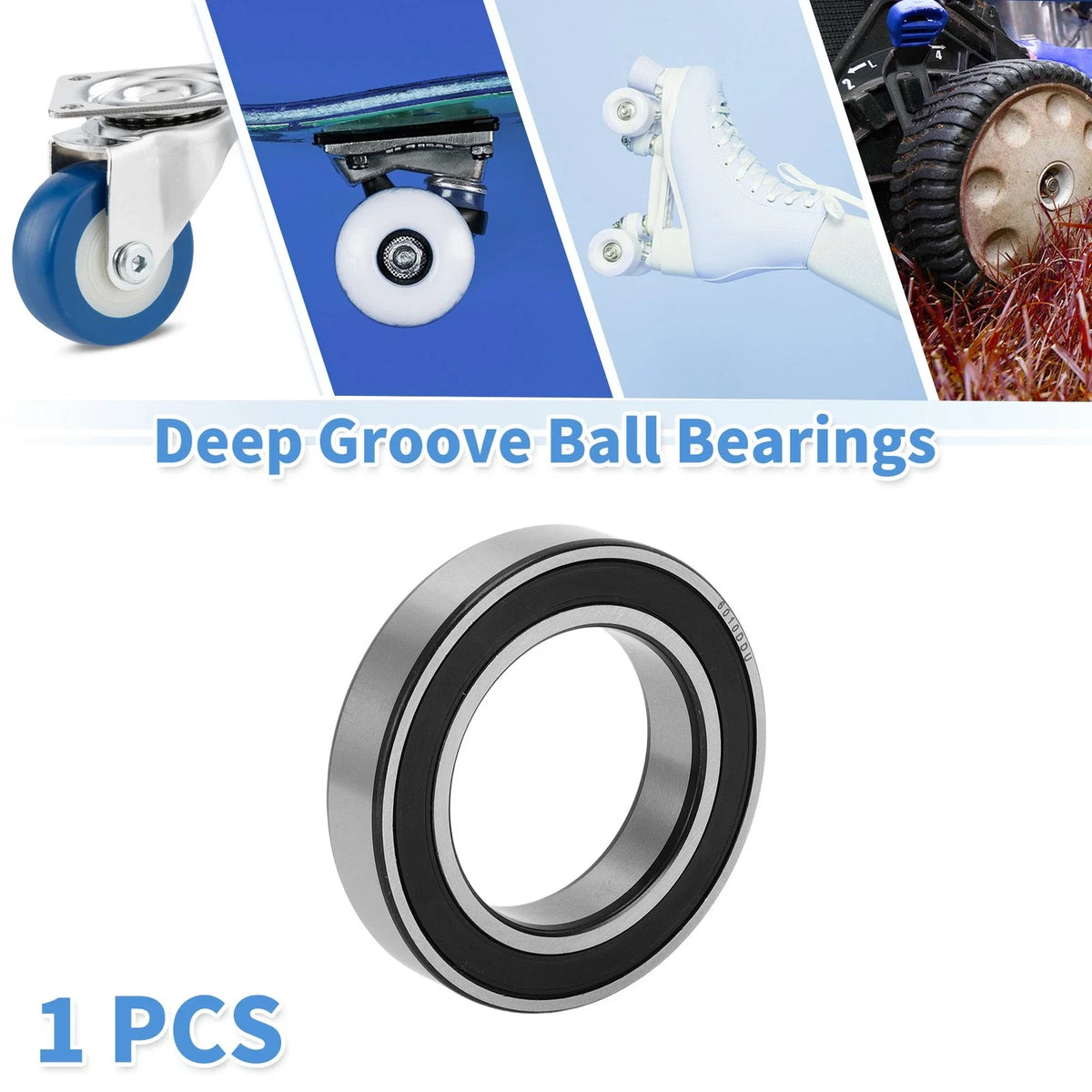 Deep Groove Ball Bearing 50x80x16mm for Scooter Skateboard (6010DDU)