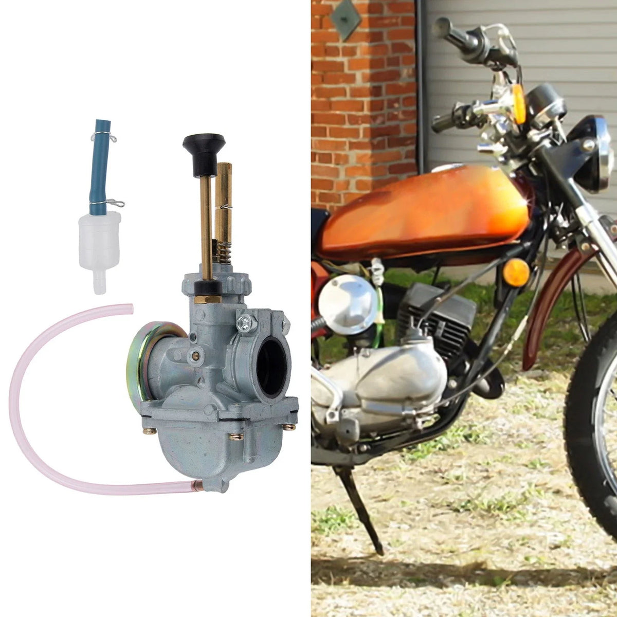 Carburetor 160011185 for Kawasaki KE100 KM100 (1976–2001)
