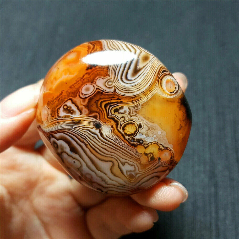 Natural Silk Agate Quartz Crystal Sphere for Feng Shui Collections