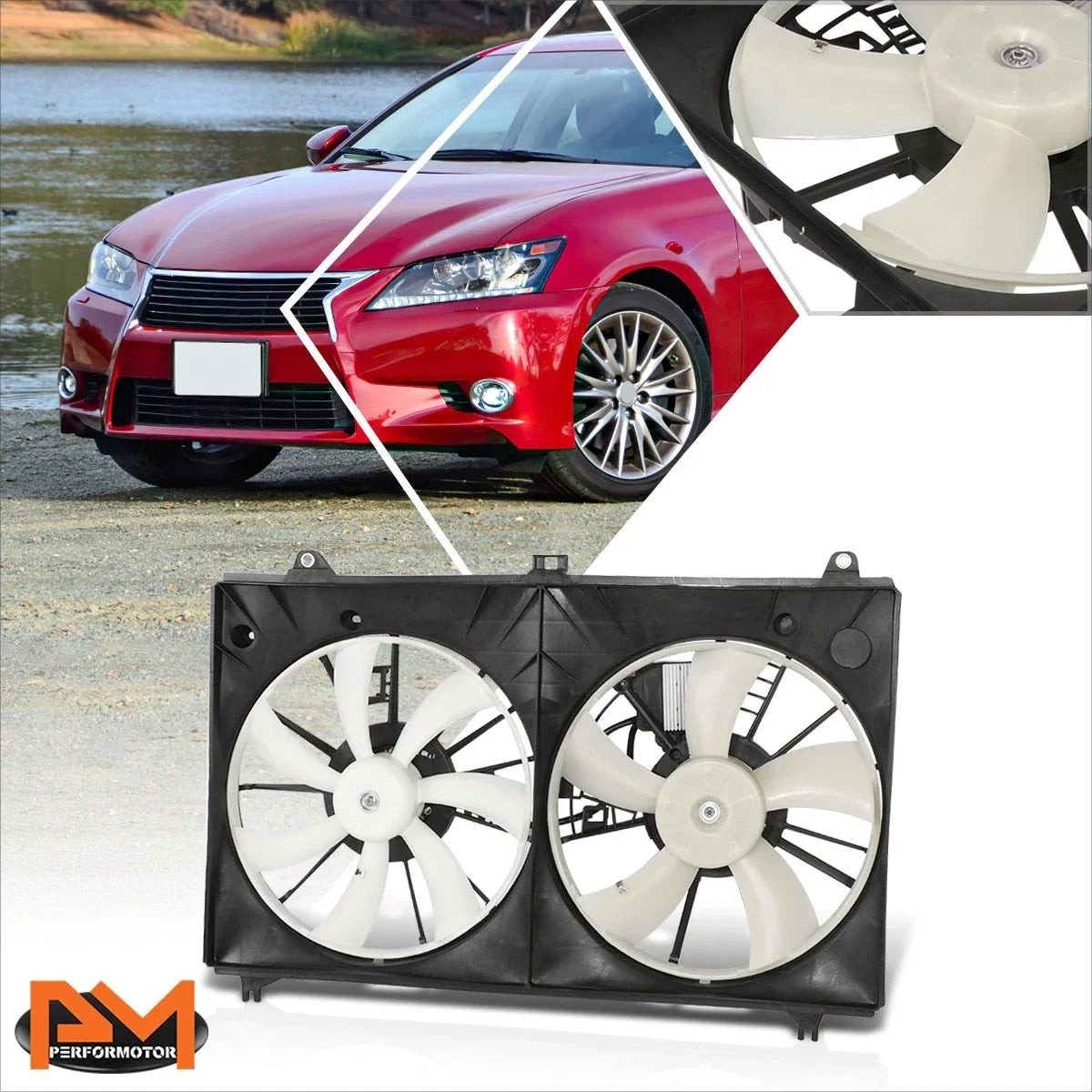 Radiator Cooling Fan Assembly for Lexus GS450H (2013–2015)