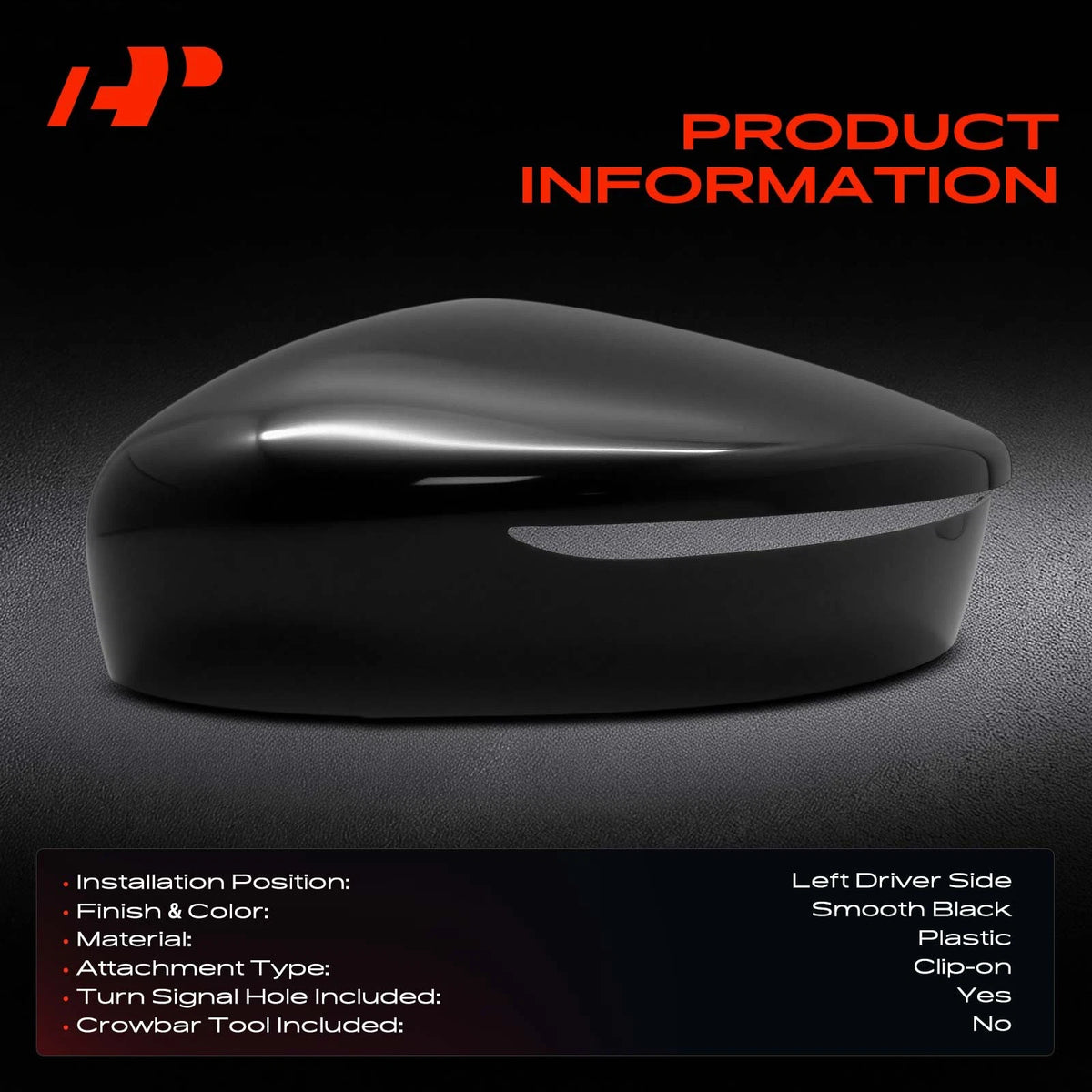 Driver Side Mirror Cover Cap for Nissan Versa (2015–2017) 963749KK1H, NI1326105