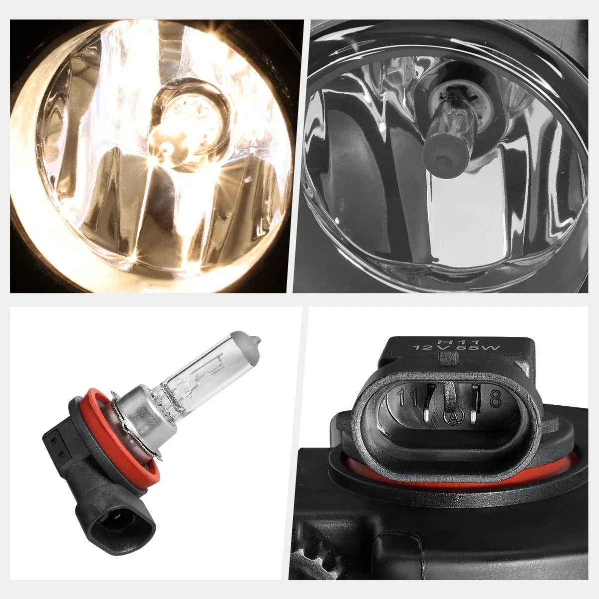Clear Lens Front Bumper Driving Fog Light for Lincoln Navigator/Ford Focus (2007–2014)