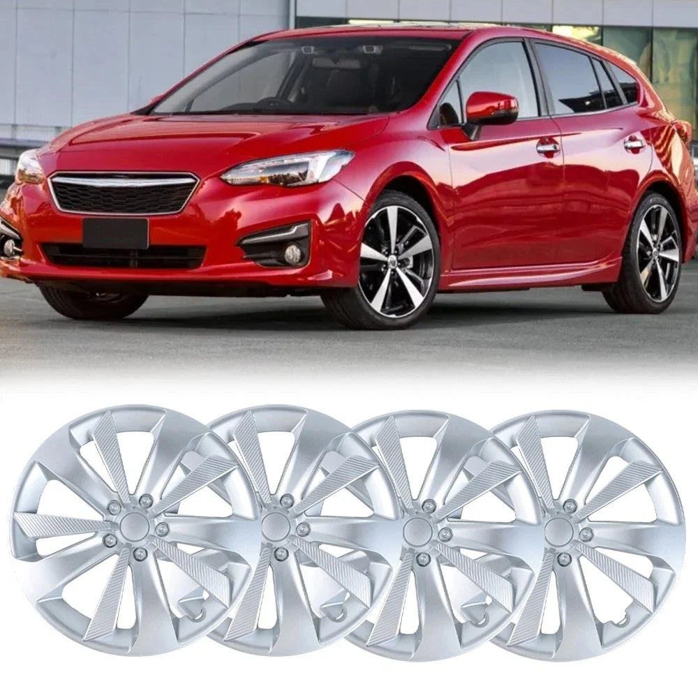 Set of 4 16" Silver Hubcaps for Subaru Impreza (2017–2023) 28811FL010