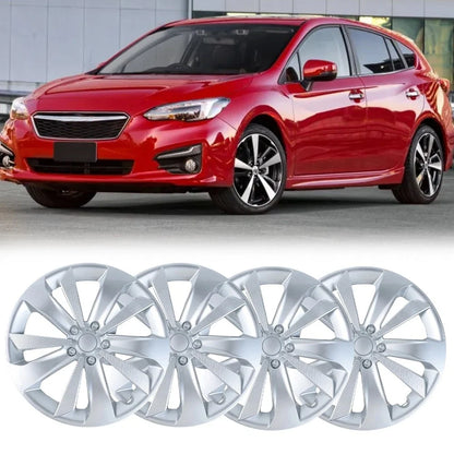 Set of 4 16" Silver Hubcaps for Subaru Impreza (2017–2023) 28811FL010