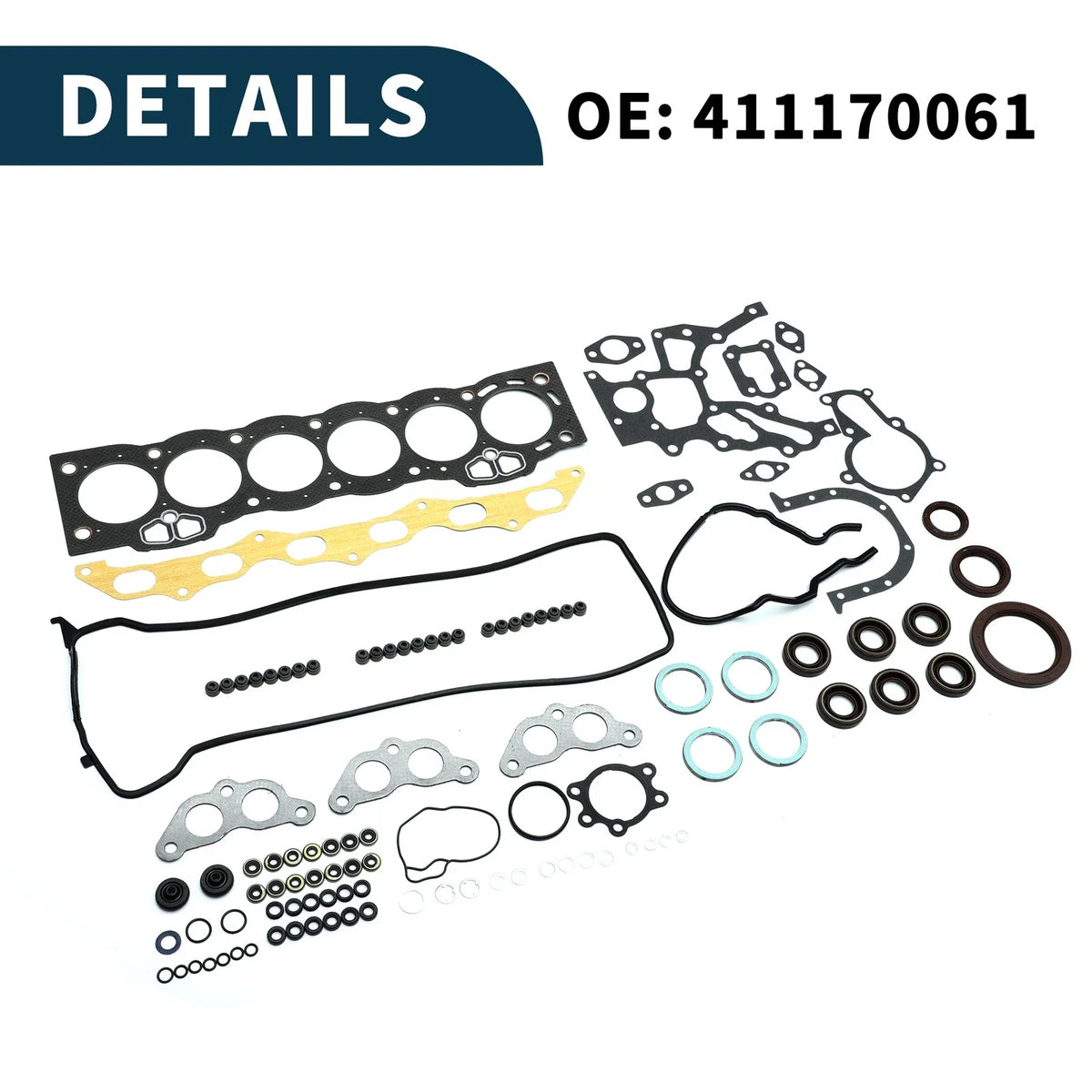 Cylinder Head Gasket Kit No. 411170061 for Toyota 1GFE (1 Set)
