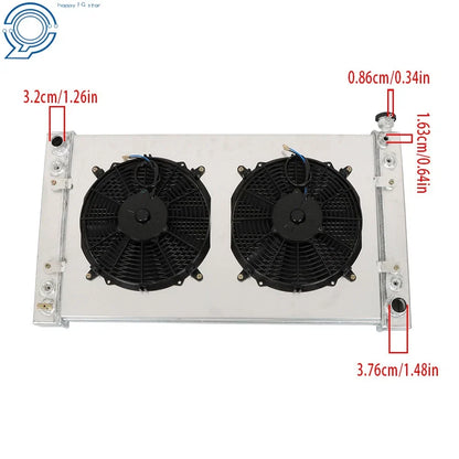 3 Row Cross Flow Radiator for Chevrolet C1500 K1500 (1988–1999)