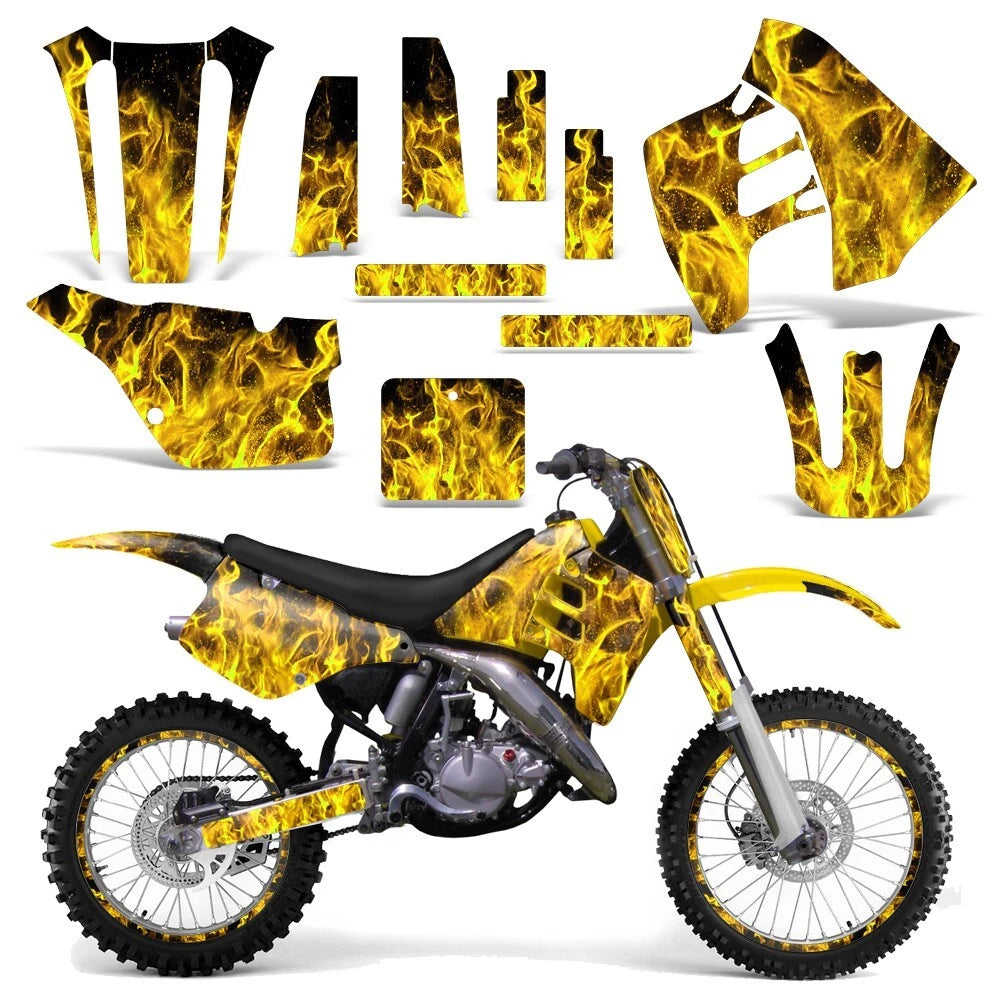 Graphic Stickers +#PLT/RIM Decals for Suzuki RM125 (1992) & RM250 (1989–1992)