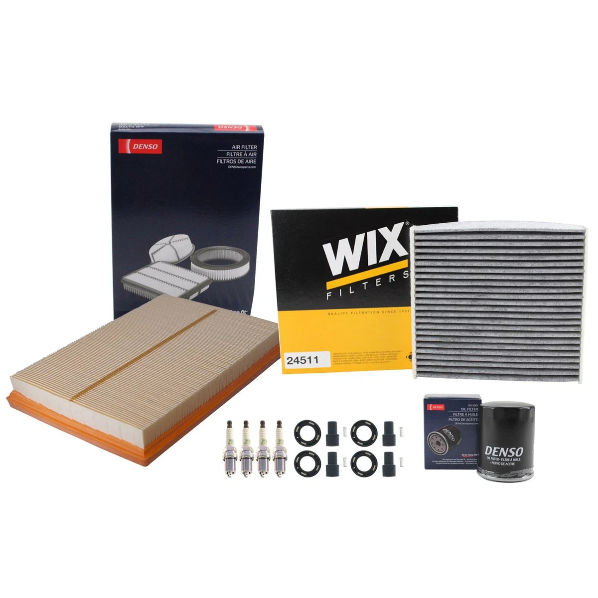 Tune Up Kit with 4 NGK Spark Plugs & Boot for Lexus HS250h (2009–2012)