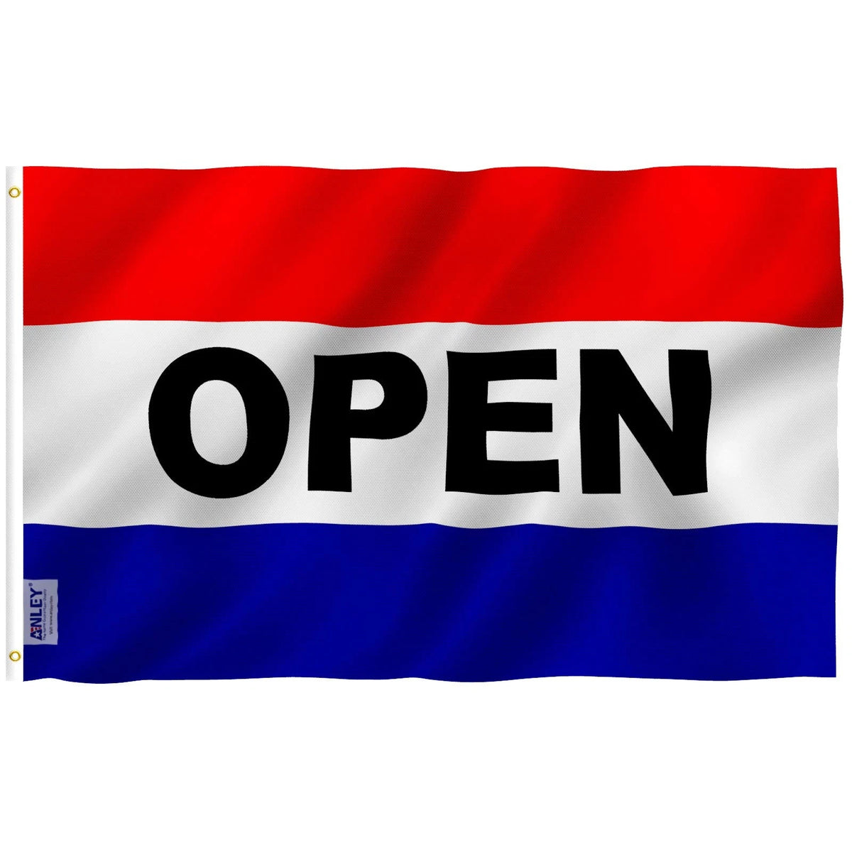 3x5 Open Flag with Brass Grommets for Outdoor Use