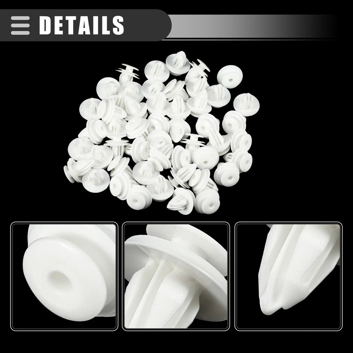50 Pcs Door Trim Panel Push Clips for Nissan (No. 0155309791)