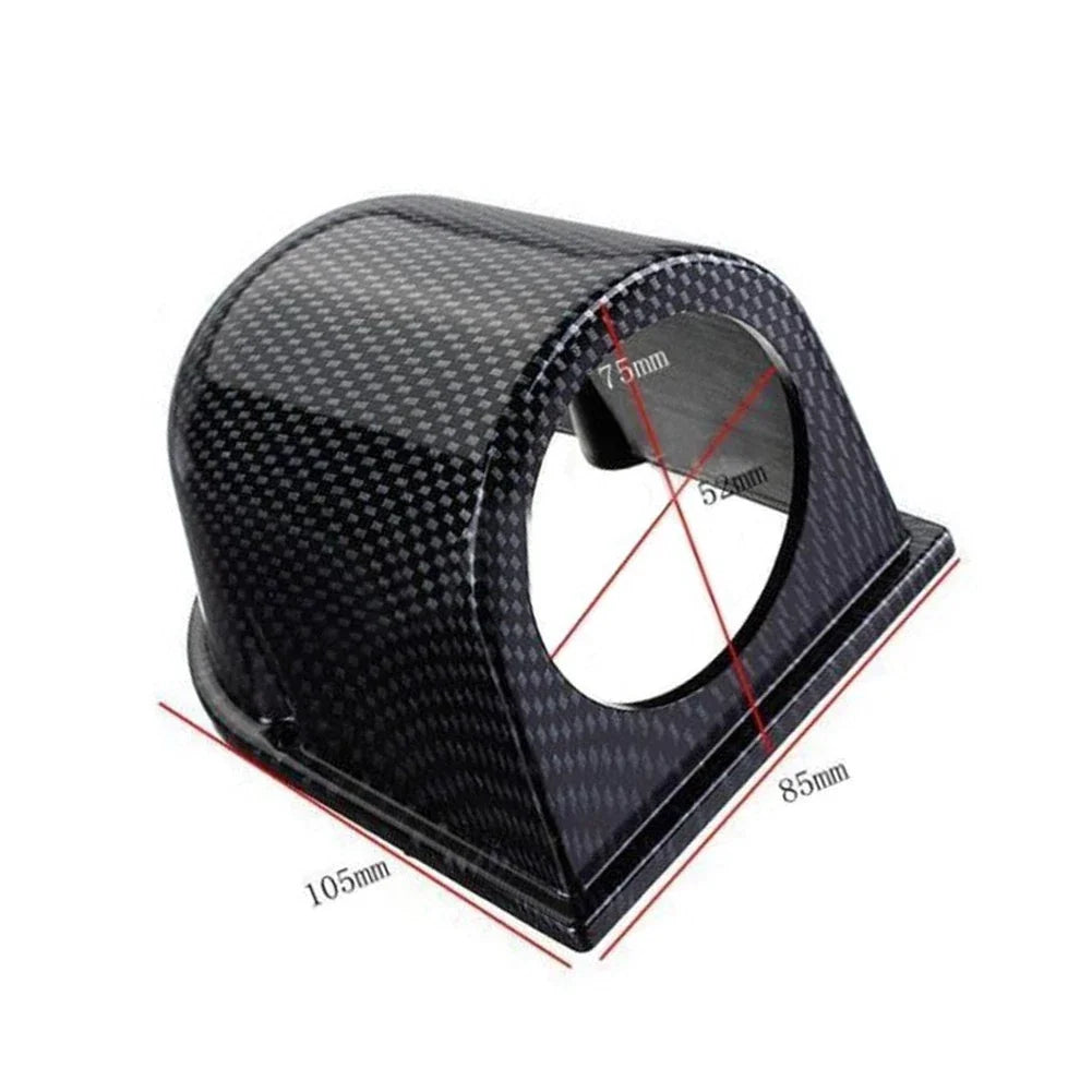 Carbon Fiber Single Hole Gauge Pod for Dash Mount 52mm (2010–2023)