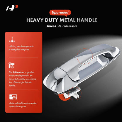 Upgraded Metal Exterior Door Handle for Dodge Ram 1500 (2002–2009) 55275685AB