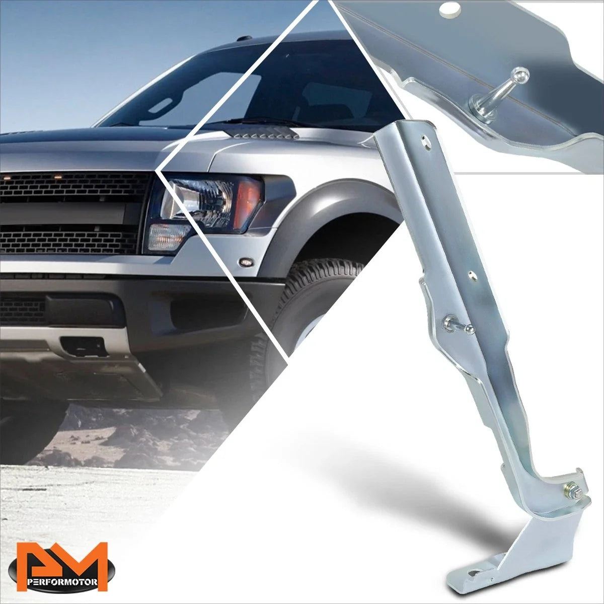 RH Steel Engine Hood Hinge for Ford F-150 (2009–2013)