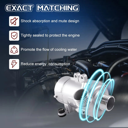 Water Pump with Thermostat & Bolt for BMW 128i 325i 328i 528i 530i X3 (2007–2013)