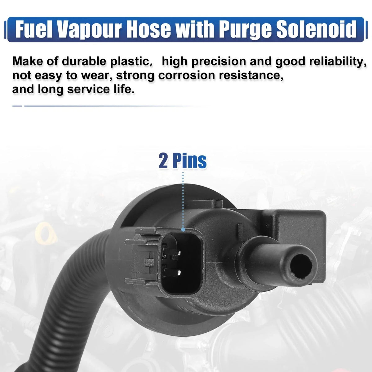 Fuel Vapour Hose Purge Solenoid for Ford Mustang 2.3T EcoBoost (2015–2023) FR3Z-9G297-H