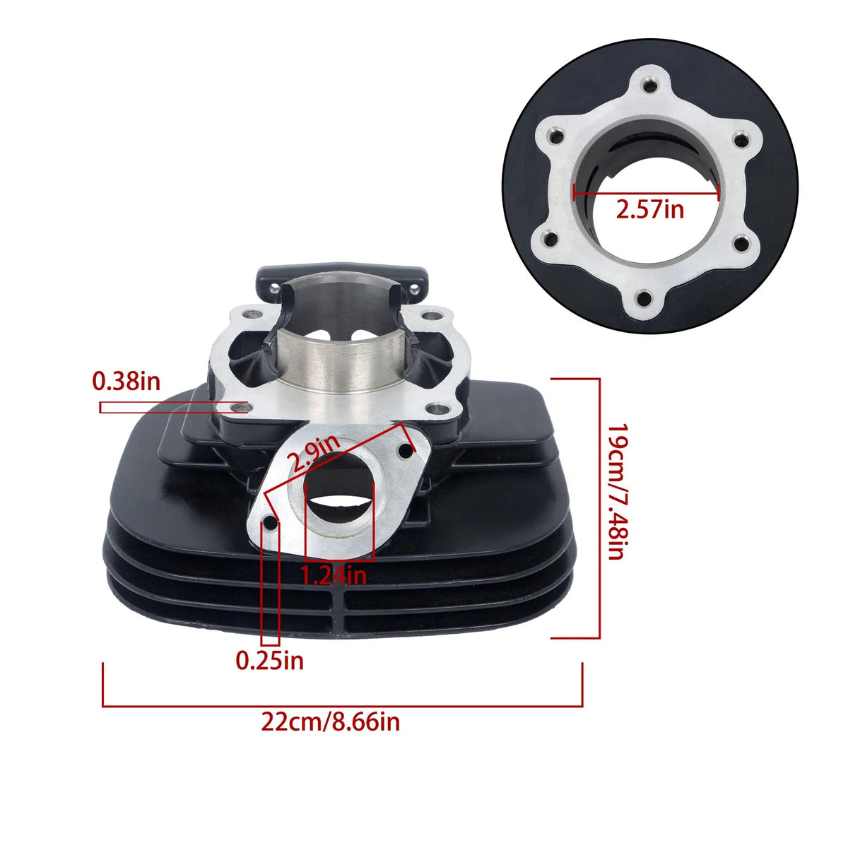 Piston Cylinder Gasket Seal Kit for Yamaha Blaster YFS200 (1987–2006)