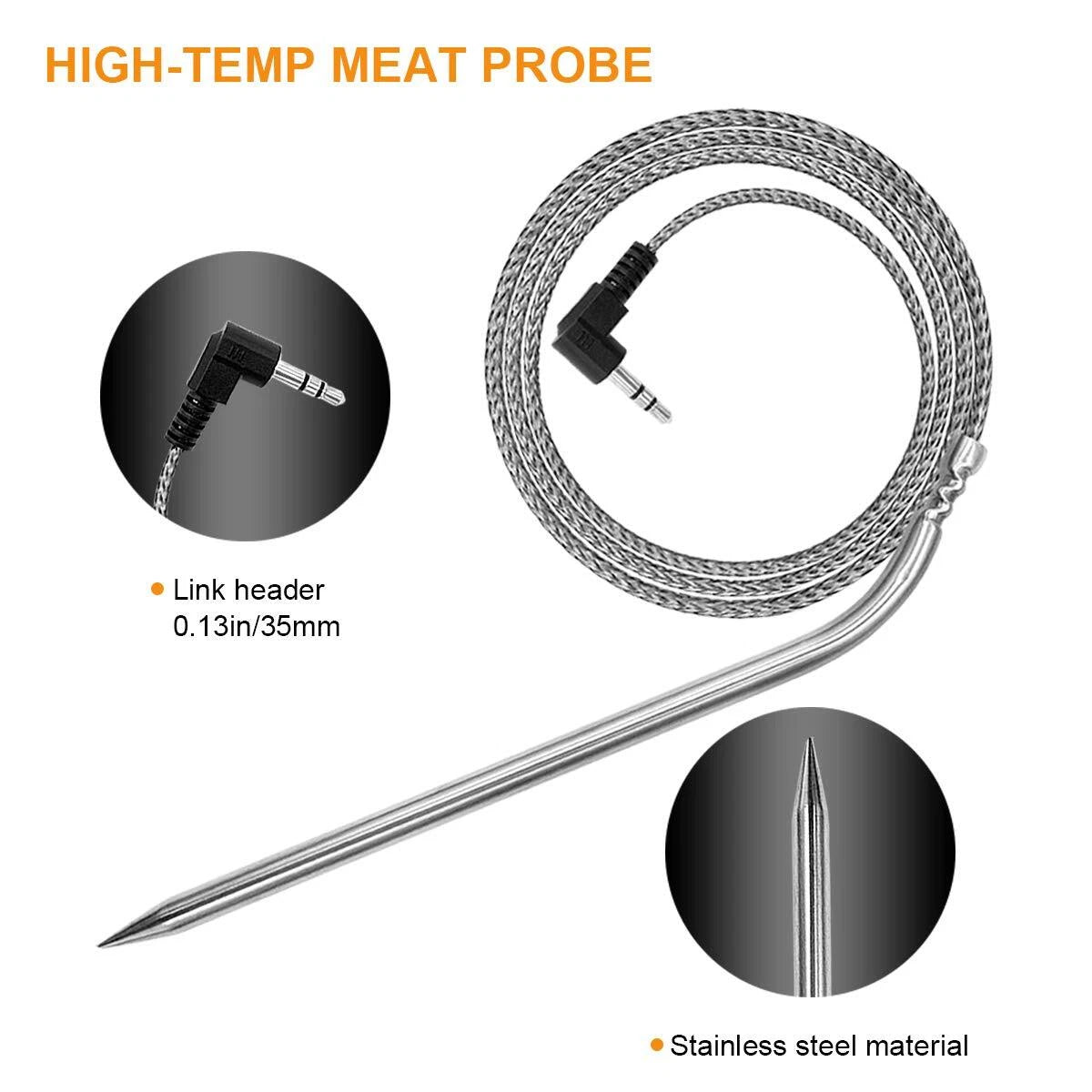2X Replacement Probe Meat Temperature for Pit Boss Pellet Grill Smokers