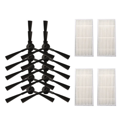 10pcs Side Brush & 4pcs Filter Mesh for Ariete Briciola 2711-2717 (2019)
