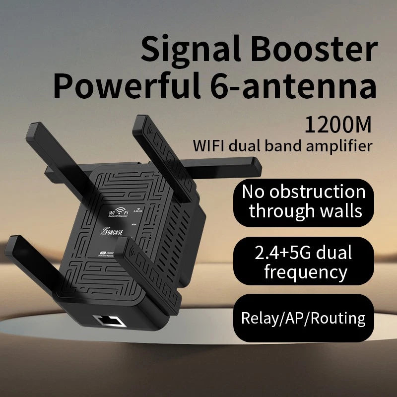 5GHz WiFi Range Extender Repeater Signal Booster for Wireless Routers