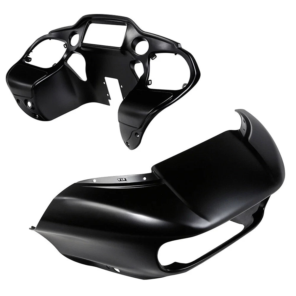 Inner Outer Fairings Glove Box Door for Harley Road Glide (2015–2023) Black Denim