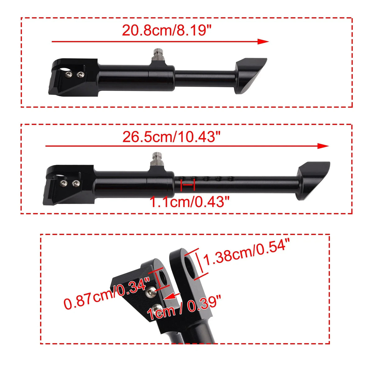 Adjustable Foot Side Stand Kickstand for Suzuki GSXR1300 (1999–2026)
