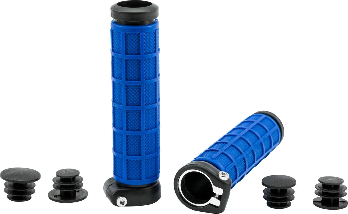 Grip Lock Grips for ATV/UTV 7/8 in Handlebar (Blue/Black)