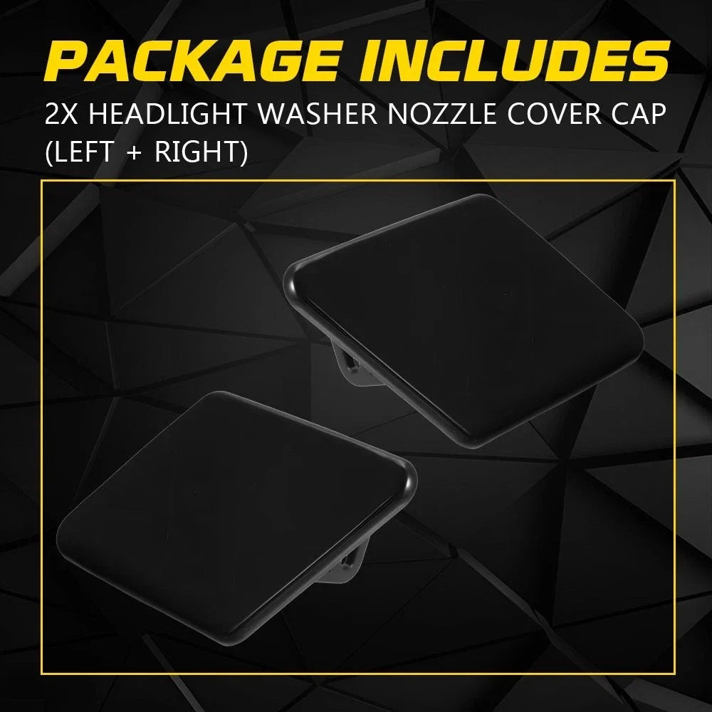 Set of 2 Front Headlight Washer Nozzle Cover Caps for BMW 325i 328i 330i 335i (2006–2008)