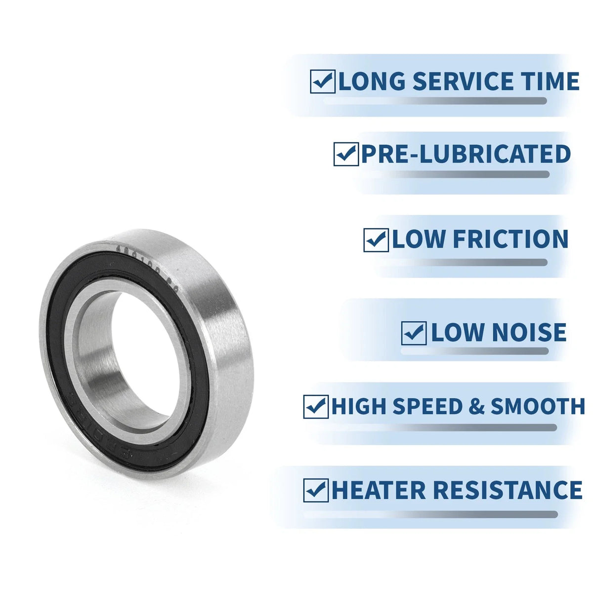Deep Groove Ball Bearing P0 for Scooter Skateboard Wheel (12x21x5mm)