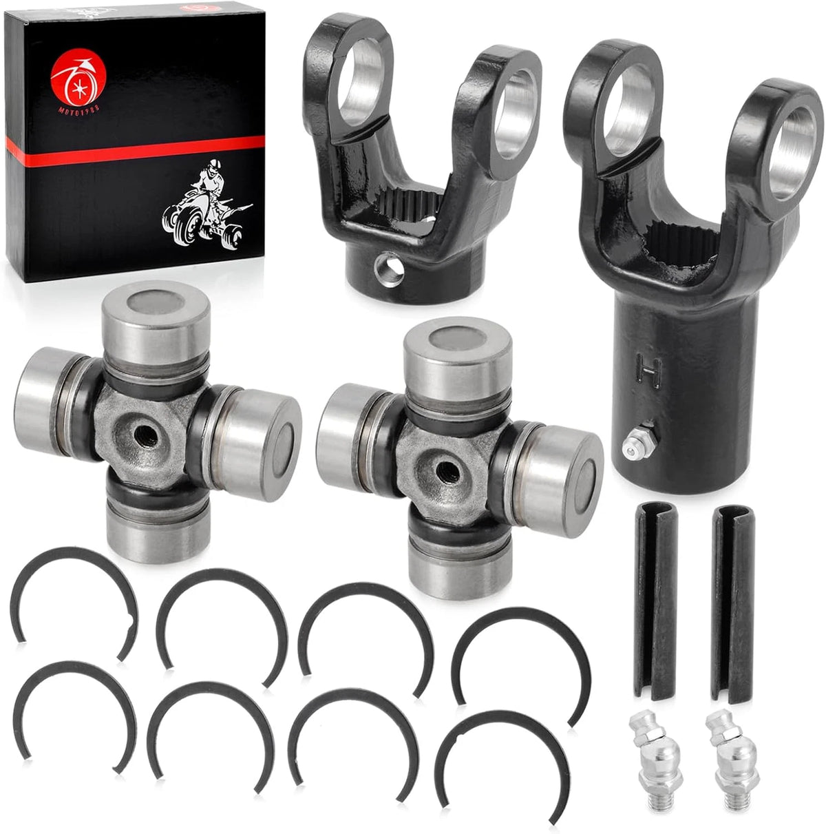 Front Drive Prop Shaft Yoke & U-Joint Kit for Polaris Scrambler 400 500 (1995–2002) - 3260133