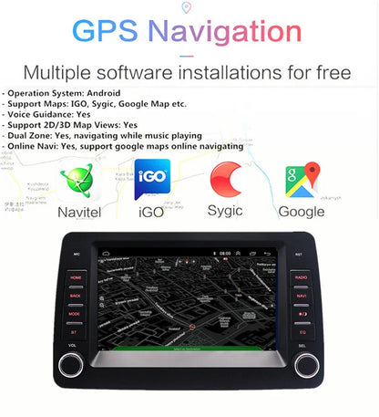 7" Car Stereo Radio GPS Navigation Head Unit for Fiat Panda (2003-2012)