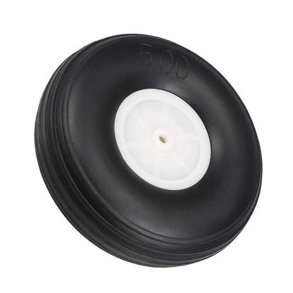 Set of 4 Tire and Wheel Sets for RC Car Airplane - PU Sponge, Plastic