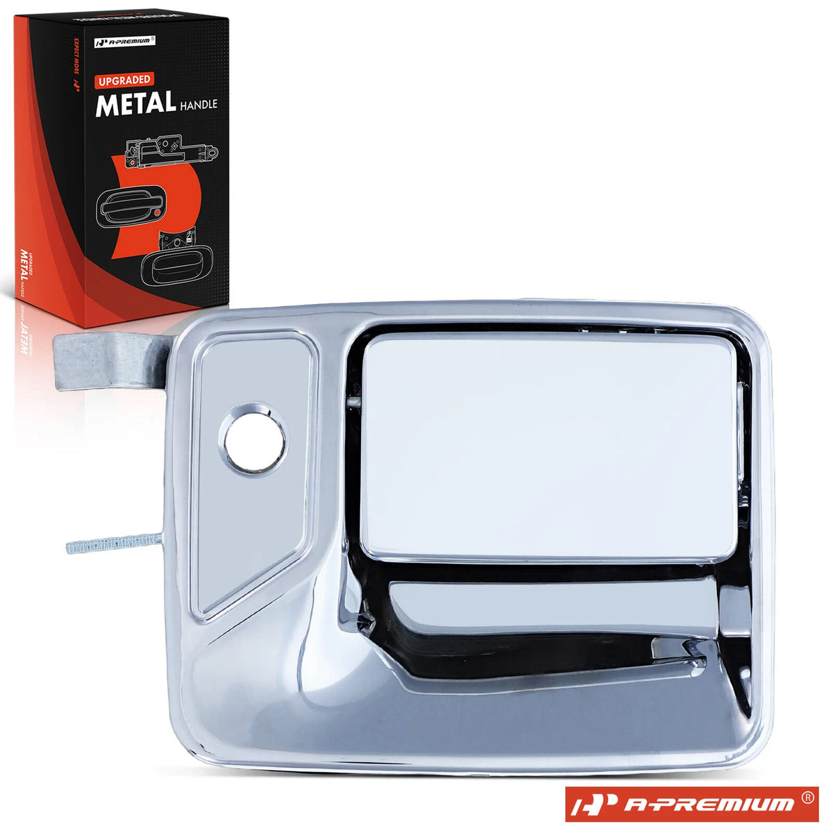Front Right Metal Outside Handle for Ford F-250 Super Duty (2008–2010) 7C3Z2522404-ACHMT, 7C3Z2522404