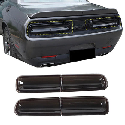 Smoked Tail Light Covers for Dodge Challenger (2015–2023)