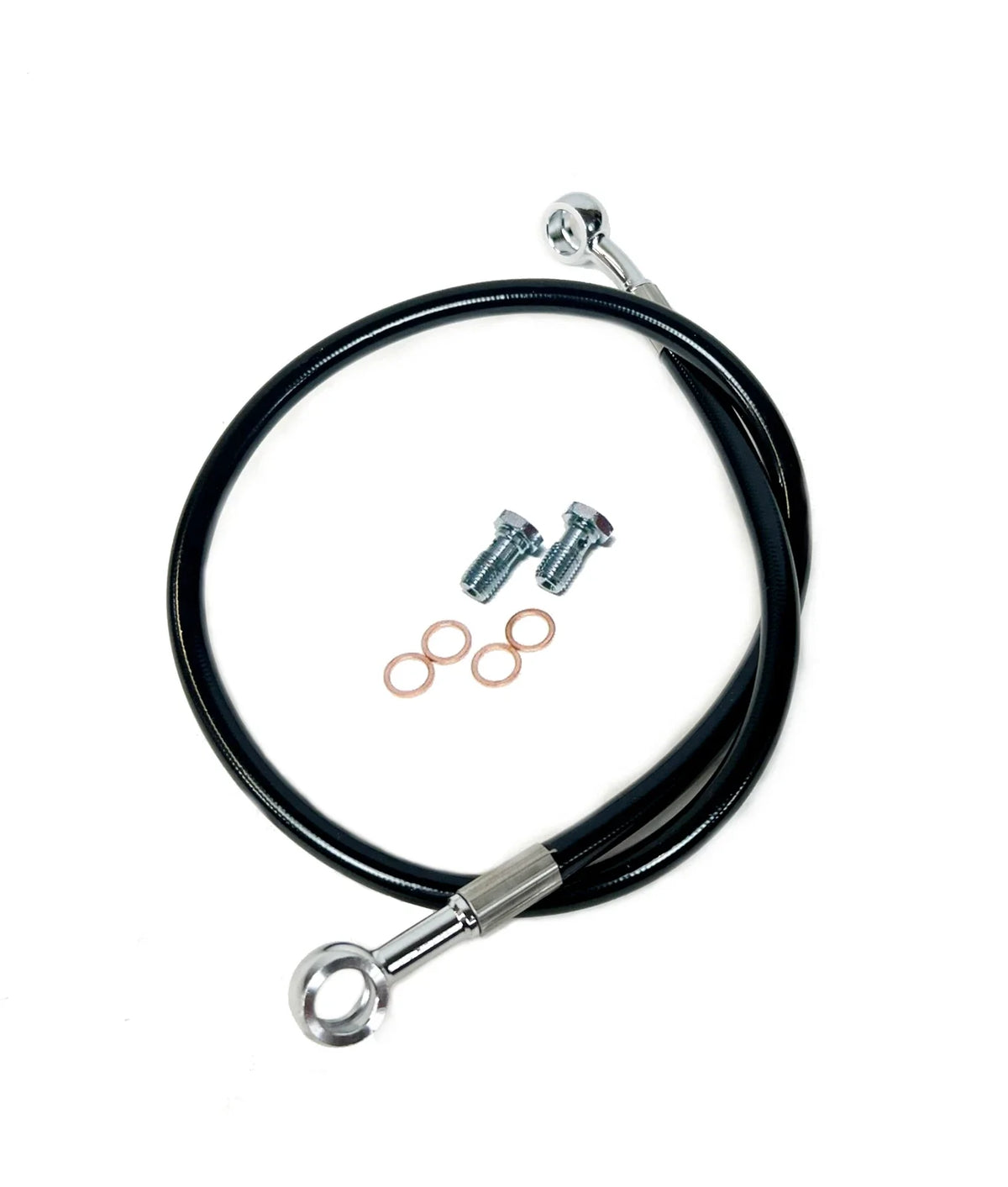 '+2" Extended Steel Braided Rear Brake Line for Raptor 700 (2006–2015)