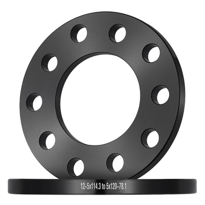 2Pcs 1/2" Wheel Spacers for Lexus RX350 (2010–2021) 5x114.3/5x120