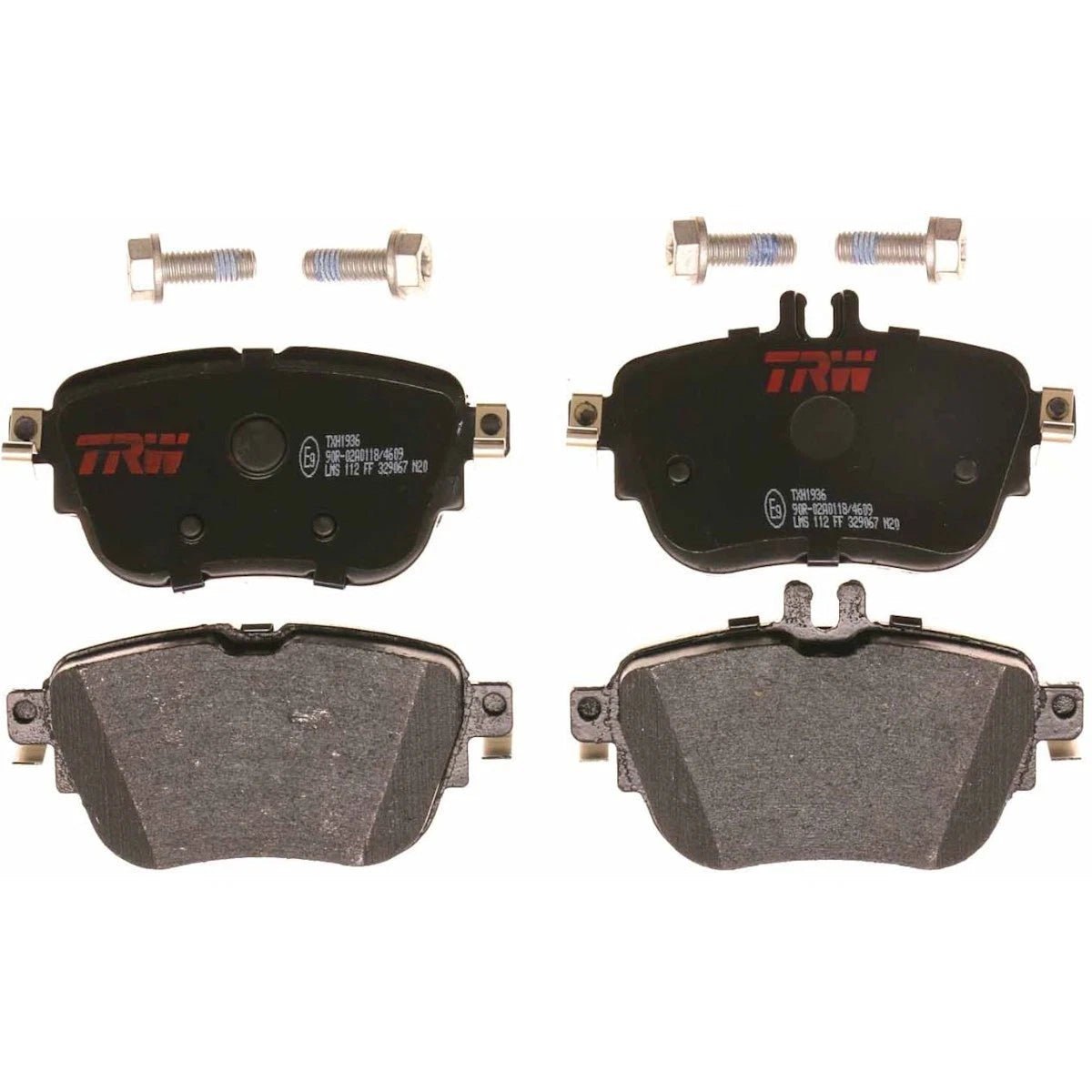 2X TRW Brake Pad Set Rear for Mercedes-Benz E300 (2017–2018) TXH1936, 0004206100