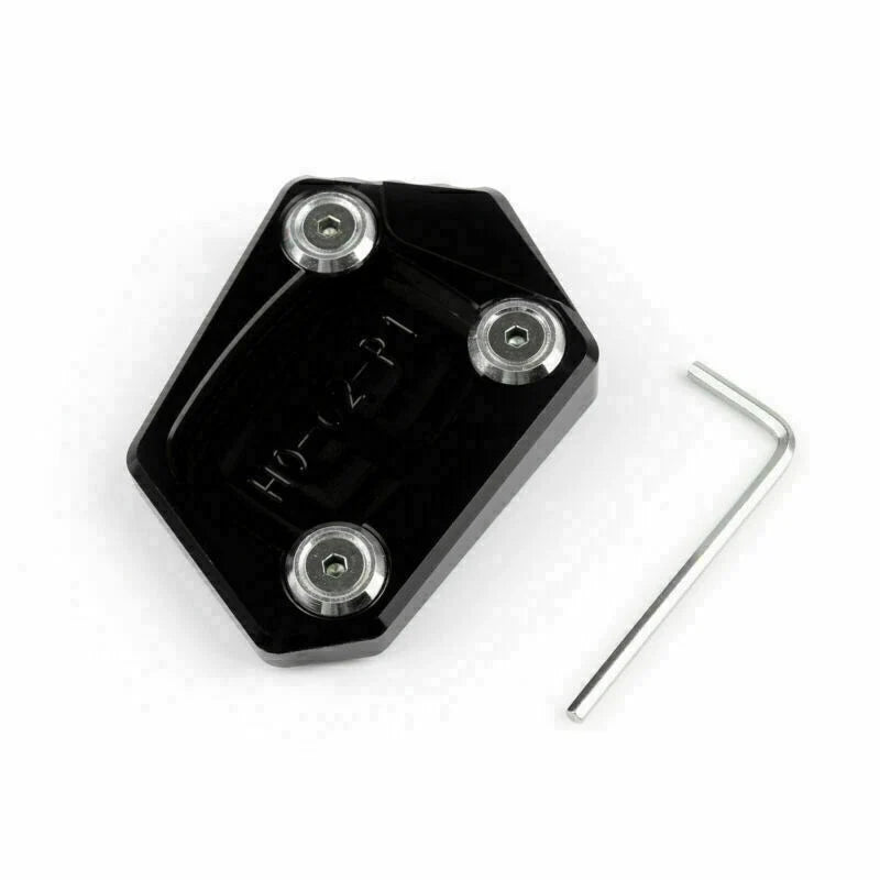 CNC Side Kickstand Extension Plate Pad for Honda CBR250R (2011–2015) Black T9