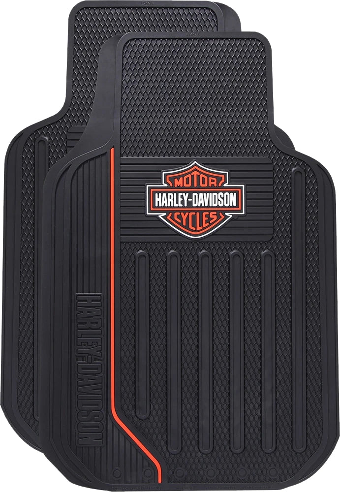Pair of PlastiColor Front Floor Mats for Harley Davidson (Universal) 001653R01