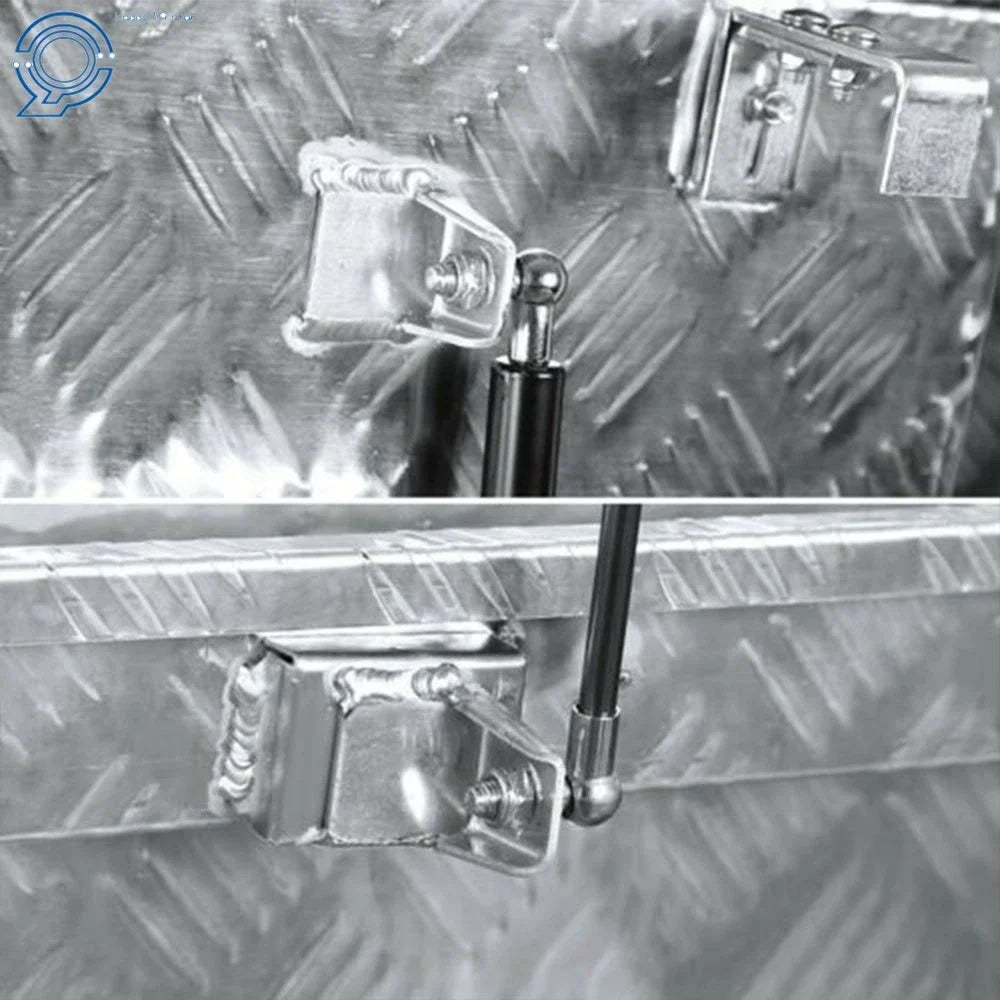 Aluminum Trailer Tongue Box for Flatbed Truck Pickup RV (15" x 29" x 18")