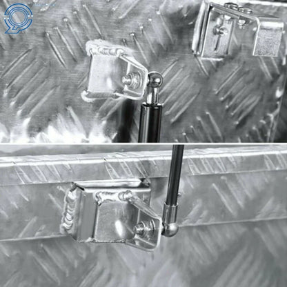 Aluminum Trailer Tongue Box for Flatbed Truck Pickup RV (15" x 29" x 18")