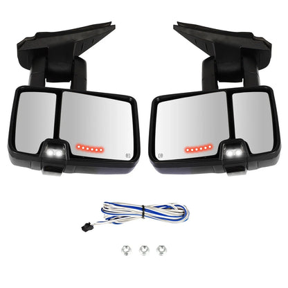 Power Heated Signal Tow Mirrors for Chevy Silverado GMC Sierra (2007–2013)