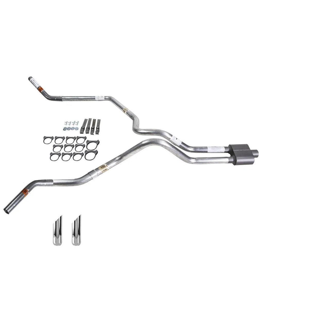 Dual Exhaust 2.5" MA Pipe & 1 Chamber Muffler for Silverado (1999–2006)