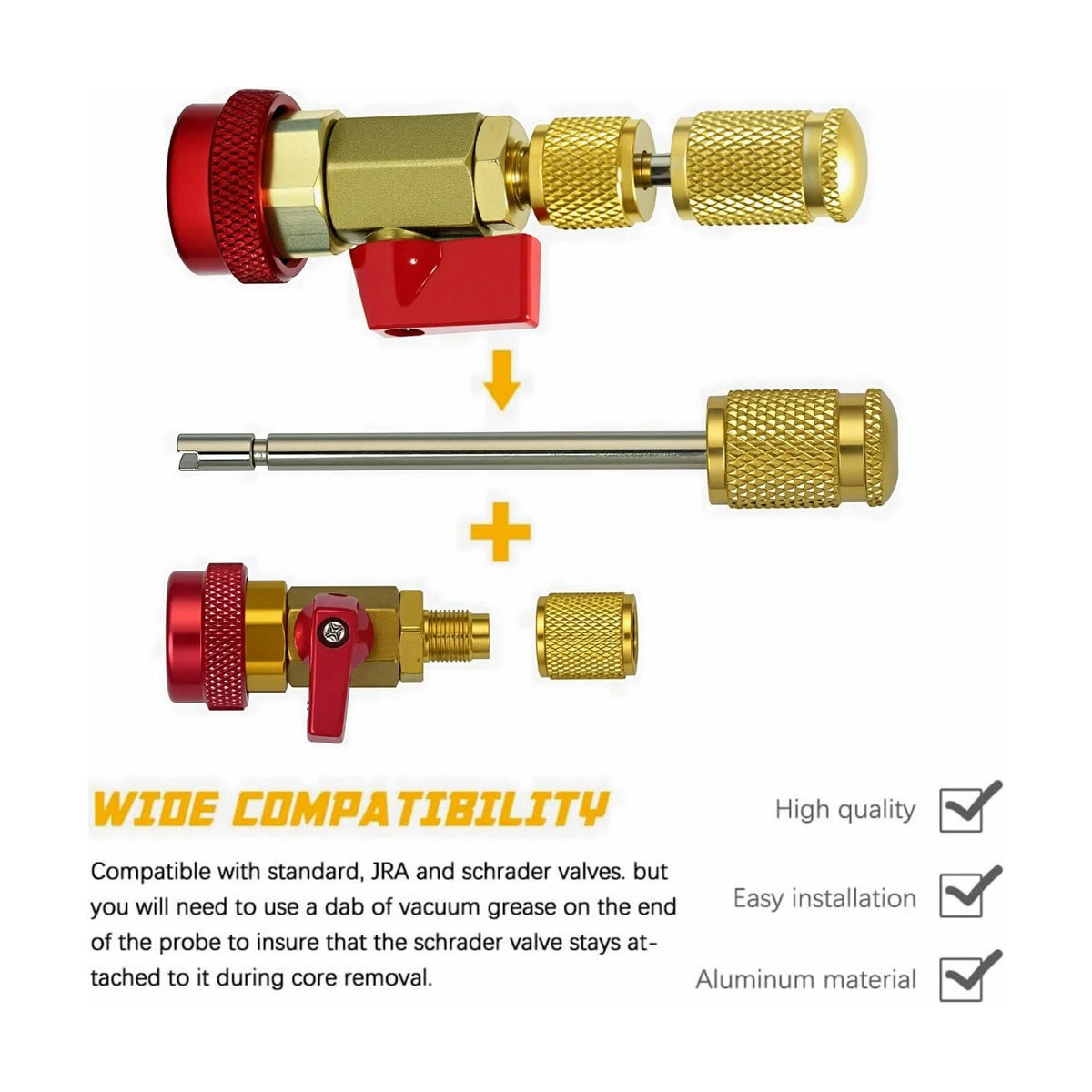 R134A R1234YF Air Conditioning Valve Core Remover Tool
