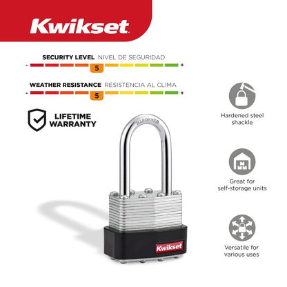 Laminated Steel Padlock for Outdoor Gate Fence Lock 19/16 Inch