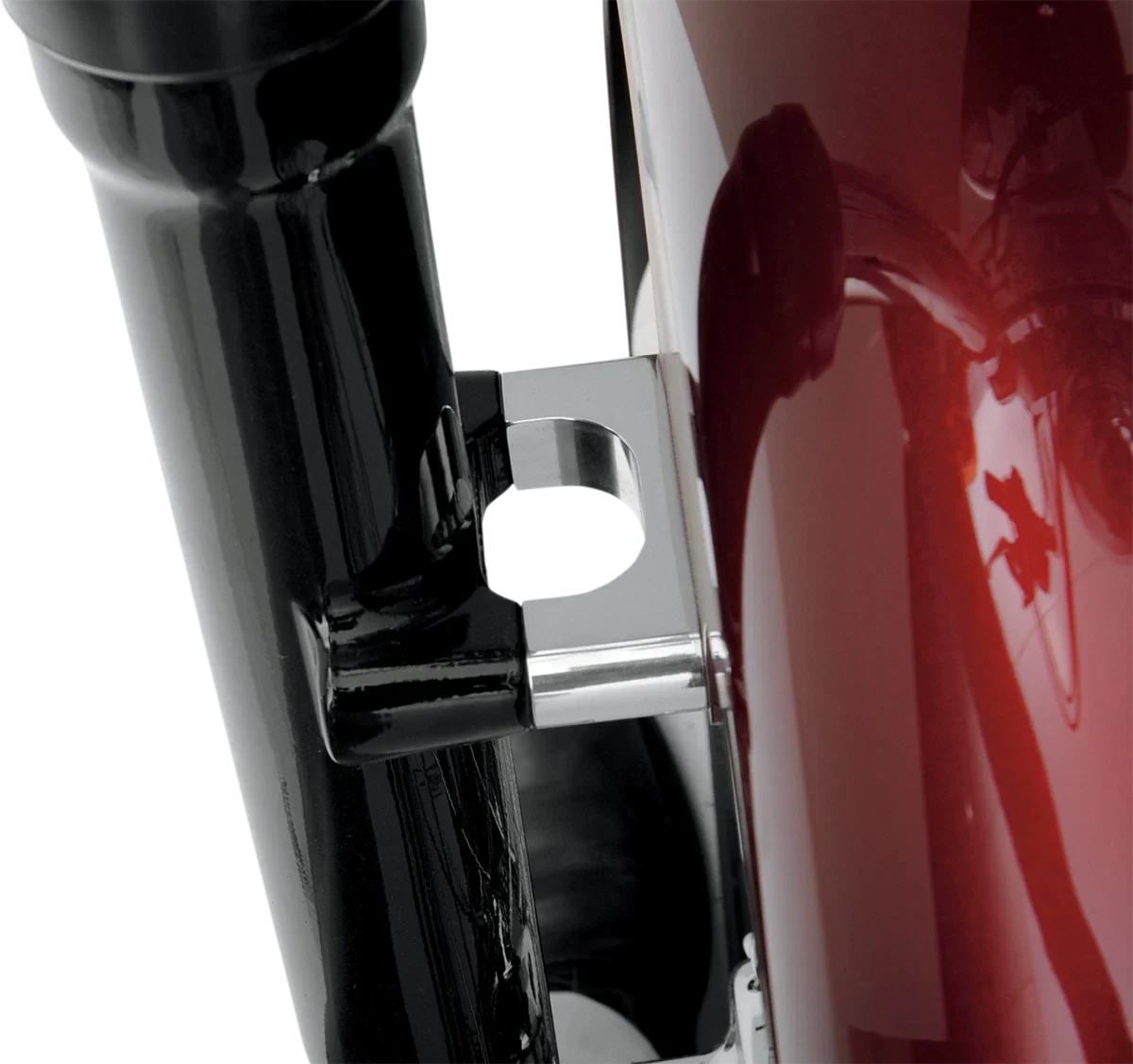 Hugger Front Fender Mounting Blocks for KLOCK WERKS (21" Wheels, Chrome)